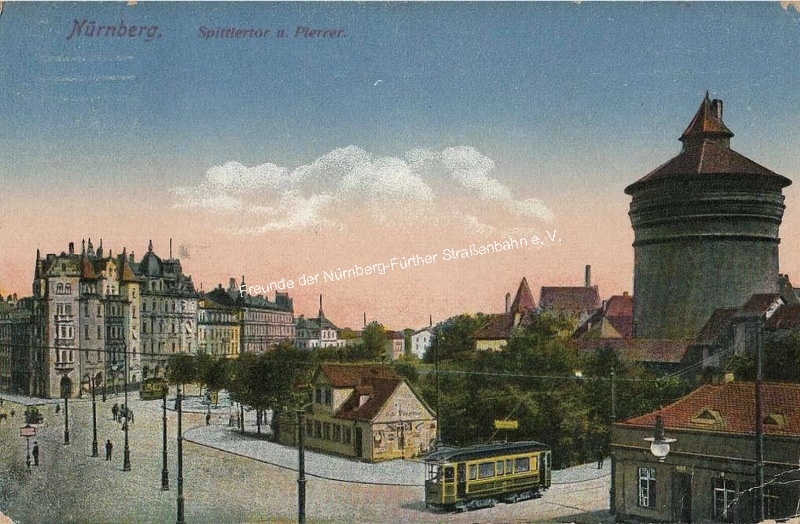TW100er Nuernberg Plerrer und Spittlertor koloriertePostkarte Foto 20260323 155614